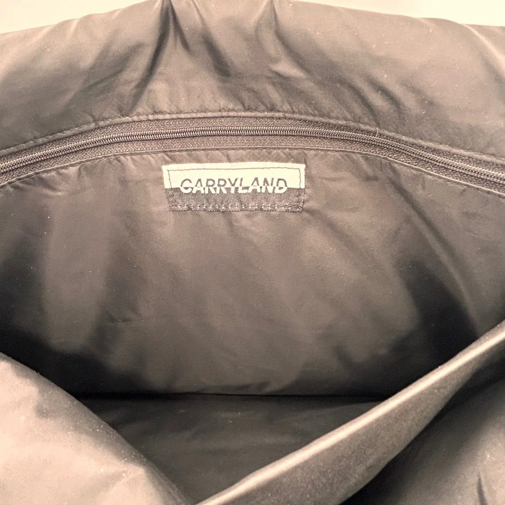 Carryland Black Messenger Bag Adjustable Strap Shoulder Crossbody Work Travel